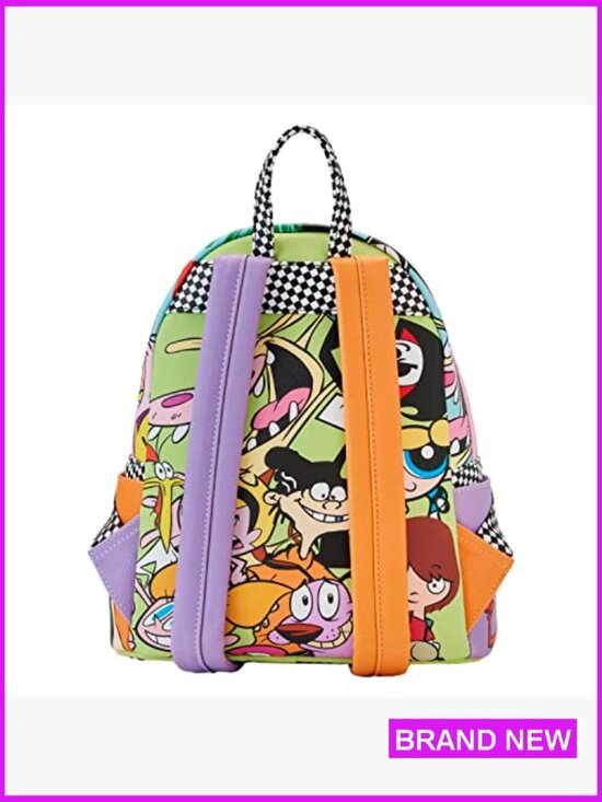 Retro Cartoon Mini Backpack Vegan Leather Adjustable Straps Y2K Trendy Daypack main image 5
